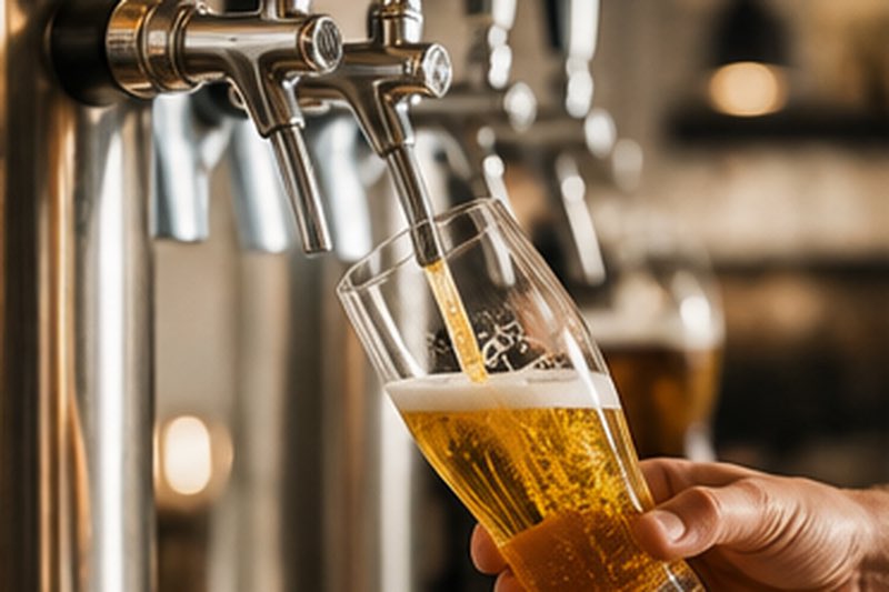 Bierfässer und Zapfanlage