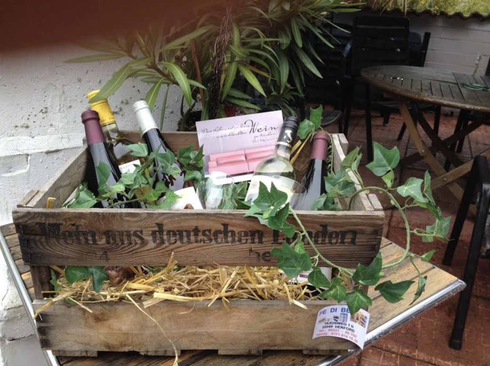 Fertig gepackter Geschenkkorb